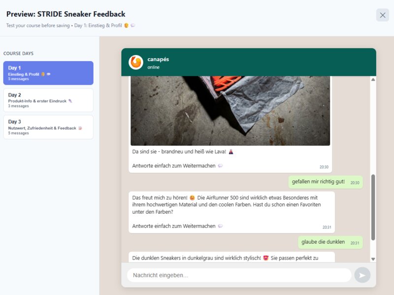 Sprachnachrichten-Feedback