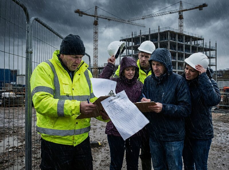 Construction site safety quiz