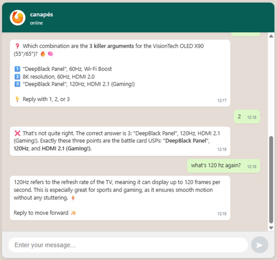 Sales Arguments "OLED TV X90"
